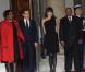 Le président Nicolas Sarkozy, son épouse Carla Bruni, le président Jacob Zuma et son épouse Lady Tobeka Madibaprior lors du dîner avec l'invité d'honneur le président d'Afrique du sud, à l'Elysée le 2 mars 2011 à Paris
 &nbsp; 