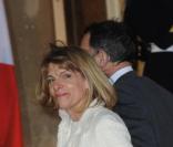 lors du dîner avec l'invité d'honneur le président d'Afrique du sud, à l'Elysée le 2 mars 2011 à Paris
 &nbsp; 