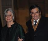 François Fillon et son épouse Penelope lors du dîner avec l'invité d'honneur le président d'Afrique du sud, à l'Elysée le 2 mars 2011 à Paris
 &nbsp; 