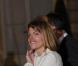 La présidente du directoire d'Areva France Anne Lauvergeon et son mari lors du dîner avec l'invité d'honneur le président d'Afrique du sud, à l'Elysée le 2 mars 2011 à Paris