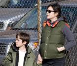 Jennifer Connelly, enceinte, va chercher son fils Stellan à l\'école le 4 mars 2011 à New York
