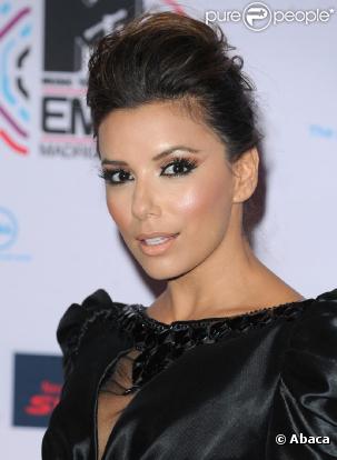 Eva Longoria lors des MTV Music Awards à Madrid 