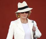Jane Fonda et son mari Richard Perry à l'aéroport de Mexico le 9 mars 2011