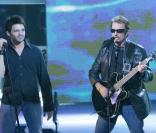 Mickels Rea aux côtés de Johnny Hallyday dans la Star Academy en 2008