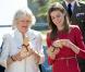 Letizia et Camilla Parker Bowles ont visité un centre d'adoption de chiots à Madrid le 31 mars 2011