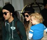 Ashlee Simpson, Pete Wentz et leur petit Bronx, en septembre 2010 à New York.