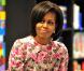 Michelle Obama et Beyoncé font équipe pour lutter contre l'obésité. Michelle Obama, en mars 2011, lors d'une campagne de sensibilisation à l'école.