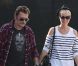 Main dans la main pour Johnny et Laeticia Hallyday à Los Angeles le 5 avril 2011