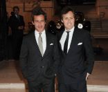 Andrew et David Lauren à l'inauguration de l'exposition consacrée aux voitures de collection de Ralph Lauren, au musée des Arts décoratifs. Paris, le 27 avril