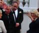 Le prince Charles et Camilla Parker Bowles lors du dîner de gala organisé par la Reine Elizabeth II la veille du mariage de Kate Middleton et du prince William à l'Hôtel Mandarin Oriental Hotel à Londres le 28 avril 2011