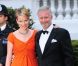 La princesse Mathilde de Belgique et le prince Philip lors du dîner de gala organisé par la Reine Elizabeth II la veille du mariage de Kate Middleton et du prince William à l'Hôtel Mandarin Oriental Hotel à Londres le 28 avril 2011