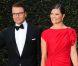 La princesse Victoria de Suède et le prince Daniel lors du dîner de gala organisé par la Reine Elizabeth II la veille du mariage de Kate Middleton et du prince William à l'Hôtel Mandarin Oriental Hotel à Londres le 28 avril 2011