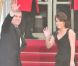 Le prince Andrew et la princesse Eugenie lors du dîner de gala organisé par la Reine Elizabeth II la veille du mariage de Kate Middleton et du prince William à l'Hôtel Mandarin Oriental Hotel à Londres le 28 avril 2011