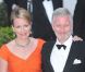 La princesse Mathilde de Belgique et le prince Philip lors du dîner de gala organisé par la Reine Elizabeth II la veille du mariage de Kate Middleton et du prince William à l'Hôtel Mandarin Oriental Hotel à Londres le 28 avril 2011