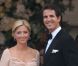 Le prince Pavlos de Grèce et la princesse Marie-Chantal lors du dîner de gala organisé par la Reine Elizabeth II la veille du mariage de Kate Middleton et du prince William à l'Hôtel Mandarin Oriental Hotel à Londres le 28 avril 2011
