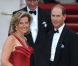 Le prince Edward et Sophie, comtesse de Wessex lors du dîner de gala organisé par la Reine Elizabeth II la veille du mariage de Kate Middleton et du prince William à l'Hôtel Mandarin Oriental Hotel à Londres le 28 avril 2011