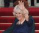 Camilla Parker Bowles lors du dîner de gala organisé par la Reine Elizabeth II la veille du mariage de Kate Middleton et du prince William à l'Hôtel Mandarin Oriental Hotel à Londres le 28 avril 2011