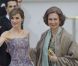 La princesse Letizia d'Espagne lors du dîner de gala organisé par la Reine Elizabeth II la veille du mariage de Kate Middleton et du prince William à l'Hôtel Mandarin Oriental Hotel à Londres le 28 avril 2011