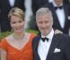 La princesse Mathilde de Belgique et le prince Philip lors du dîner de gala organisé par la Reine Elizabeth II la veille du mariage de Kate Middleton et du prince William à l'Hôtel Mandarin Oriental Hotel à Londres le 28 avril 2011