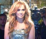 Jennifer Lopez à l'occasion de la promotion de son nouvel album,  Love? , dans l'émission  Extra , animée par Mario Lopez, à Los Angeles, le 29 avril 2011.
