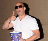 Vin Diesel assiste, vendredi 29 avril, à l\'avant-première italienne de <em>Fast and Furious 5</em>, à Rome.