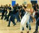 Beyoncé danse avec des enfants pour le lancement de la campagne contre l'obésité, Let's Move, à New York le 3 mai 2011