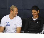 Alain Bernard et Coralie Balmy en mars 2009<br />