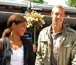 Alain Bernard et Coralie Balmy en juin 2009<br />