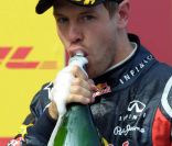 Sebastian Vettel sur le podium du grand prix de Turquie, à Istanbul, le 8 mai 2011.