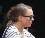 Natalie Portman, enceinte, à New York le 28 avril 2011