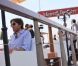Nicolas Godin du groupe Air sur la plage du Majestic 64 lors du festival de Cannes le 12 mai 2011