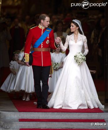 Kate et William, le jour de leur mariage, le 29 avril 2011.