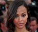 Zoe Saldana lors de la montée des marches du 16 mai 2011 à Cannes