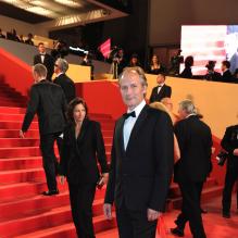 Hippolyte Girardot à l'occasion de la montée des marches de <em>L'Apollonide - souvenirs de la maison close</em>, présenté lors du 64e Festival de Cannes, le 16 mai 2011.