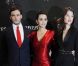 Sam Claflin, Penélope Cruz et Astrid Berges-Frisbey lors de l'avant-première de Pirates des Caraïbes 4 à Munich en Allemagne le 16 mai 2011