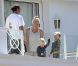Gavin Rossdale et ses enfants Zuma et Kingston à l'hôtel Eden Roc, à Antibes, le 16 mai 2011.