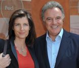 Alain Afflelou et sa femme à Roland-Garros, à Paris, le 27 mai 2011.