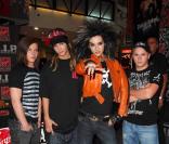 Les Tokio Hotel au Virgin Megastores de Times Square à New York, le 6/05/08