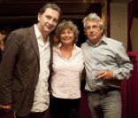 François Morel, Jacqueline Franjou et Michel Boujenah à la conférence de presse du festival de Ramatuelle, le 7 juin 2011.