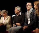Jacqueline Franjou, Michel Boujenah, Robin Renucci et Florence Darel à la conférence de presse du festival de Ramatuelle, le 7 juin 2011.