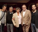 Jean-Philippe Bêche, Jacqueline Franjou, Michel Boujenah, Dominique Segall et Julien Sibre à la conférence de presse du festival de Ramatuelle, le 7 juin 2011.