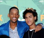 Will Smith et son fils Trey (ainsi que le jeune Jaden Smith), en août 2008 à Los Angeles.