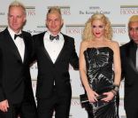 Les quatre membres du groupe No Doubt (en partant de la gauche) en décembre 2010