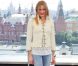 EN slim et veste Chanel, Cameron Diaz illumine Moscou pour la promo de son dernier film Bad Teacher, le 15 juin 2011