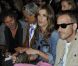 La compagne de George Clooney, Elisabetta Canalis, au premier rang du défilé DSquared2 pendant la fashion week milanaise le 21 juin 2011
