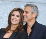 George Clooney et Elisabetta Canalis en septembre 2010 à Milan
