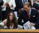 Le prince William et son épouse Catherine (Kate Middleton) étaient présents à Wimbledon le 27 juin 2011 pour encourager sur le court central l'Ecossais Andy Murray, opposé à Richard Gasquet.