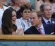 Toujours aussi complices et radieux, le prince William et sa femme Kate Middleton ont fait un détour par le court central de Wimbledon, le 27 juin 2011, avant d'embarquer pour leur visite officielle en Amérique du Nord. Juste le temps de voir Andy Murray se qualifier pour les quarts de finale.