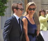 Renaud Capuçon et Laurence Ferrari à l\'Elysée, lors du 14 juillet 2010.<br />