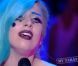 Lady Gaga sur le plateau de Taratata , le 13 juin 2011. L'émisison a été diffusé sur France 4 le 28 juin.